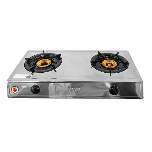 ROYAL 2 Gas Burner Stove Stainless Steel Table Top Cooker GSSP-2GB013