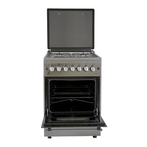 Mika 4G Standing Cooker 58cm x 58cm with Electric Oven with Rotisserie MST60PU4GHI/HC MST60PU4GSS/HC