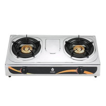 Nunix 2 Burner Gas Table Top Cooker Stainless Steel SS-001