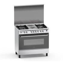 Haier 4G+2E 90 x 60 Standing Cooker with Electric Long Oven HCR6042EDS